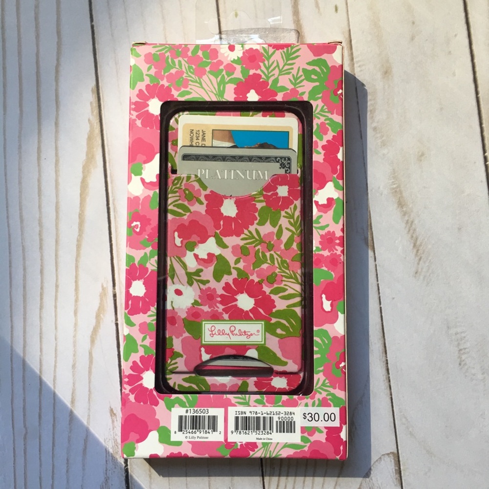 4/$25 Lilly Pulitzer 5 iPhone case with card slots